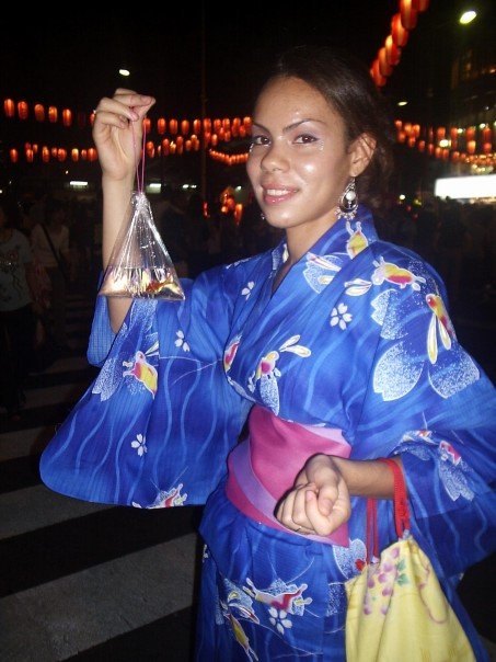 Brown-5 KCP student Rachel Brown in a kimono