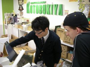 Kotobukiya shop staff had the group’s complete attention as they talked about their shop and their products.