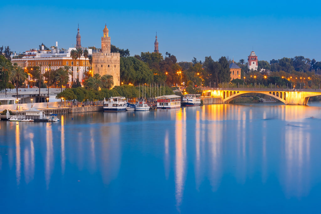Torre del Oro along Guadalquivir River
