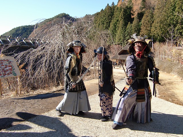 KCP students in traditional Japanese attire while on a culture trip.